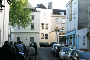 The junction of Clifton Road and York Place at the site of the manorial centre.